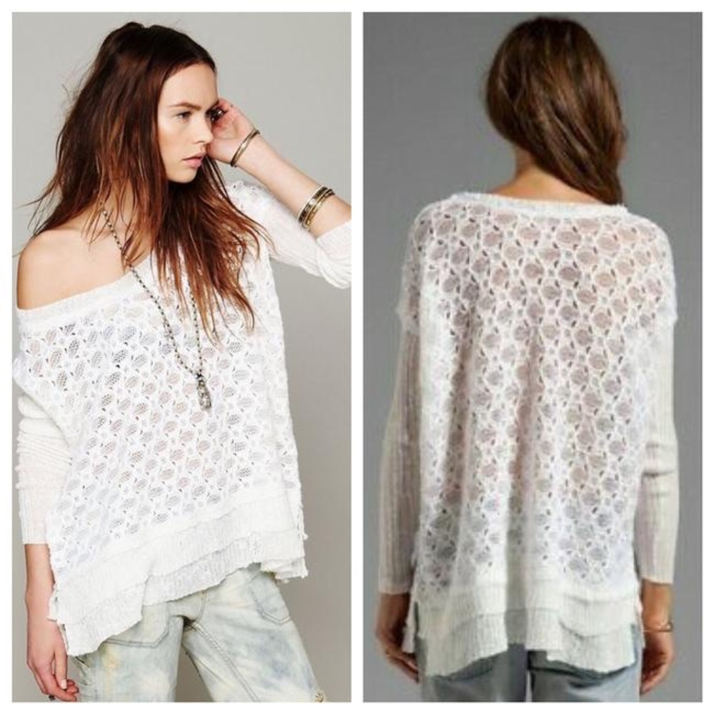 FREE PEOPLE WINDOW TO MY SOUL KNIT